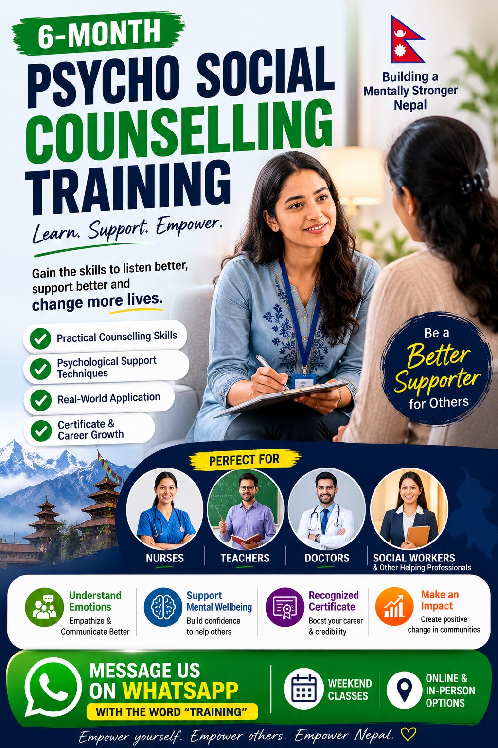 Psycho Social Counselling and Research Center 7 Facebook ad: Become a Certified Psycho Social Counsellor
