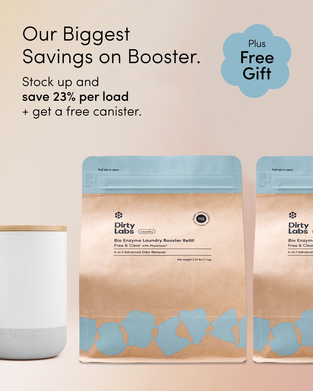 Dirty Labs Facebook ad: Fall in love or it's free.