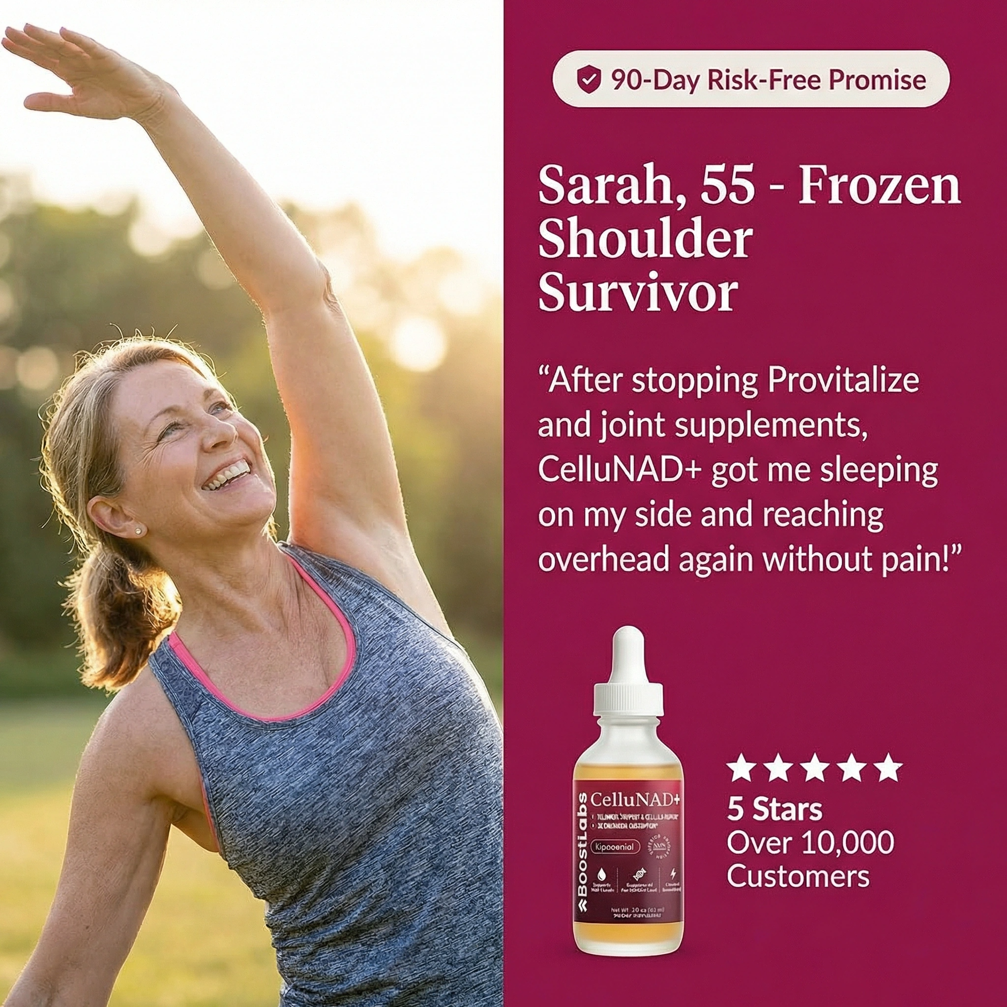 Sarah Mitchell Menopause Joint Expert Facebook ad