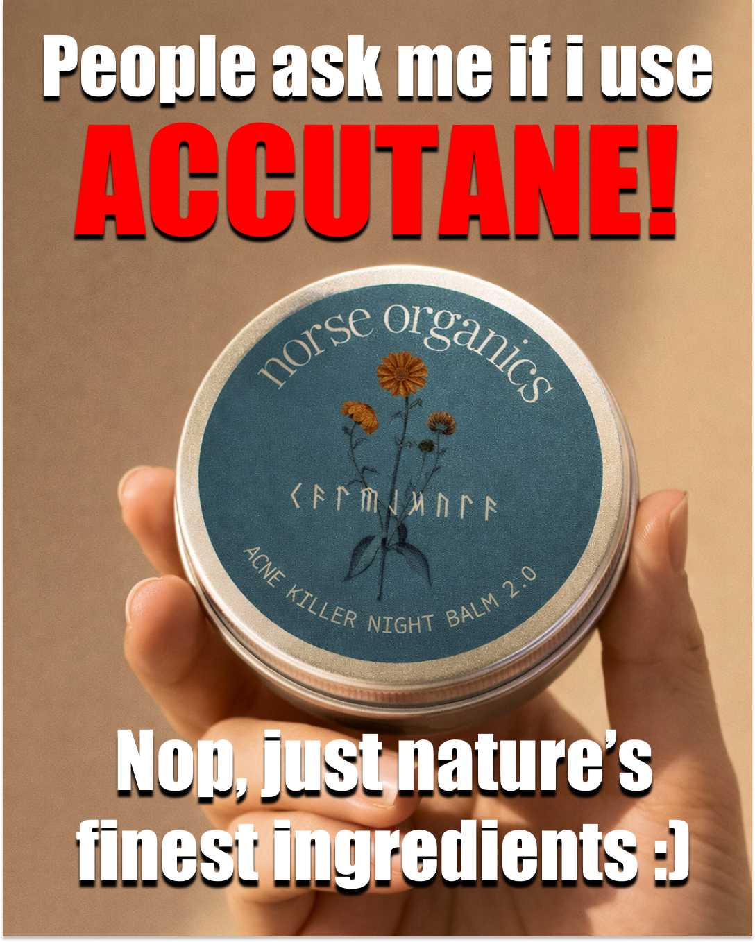 Norse Organics Facebook ad