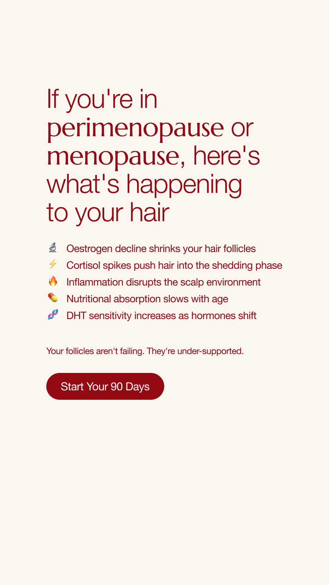 Hairburst Facebook ad