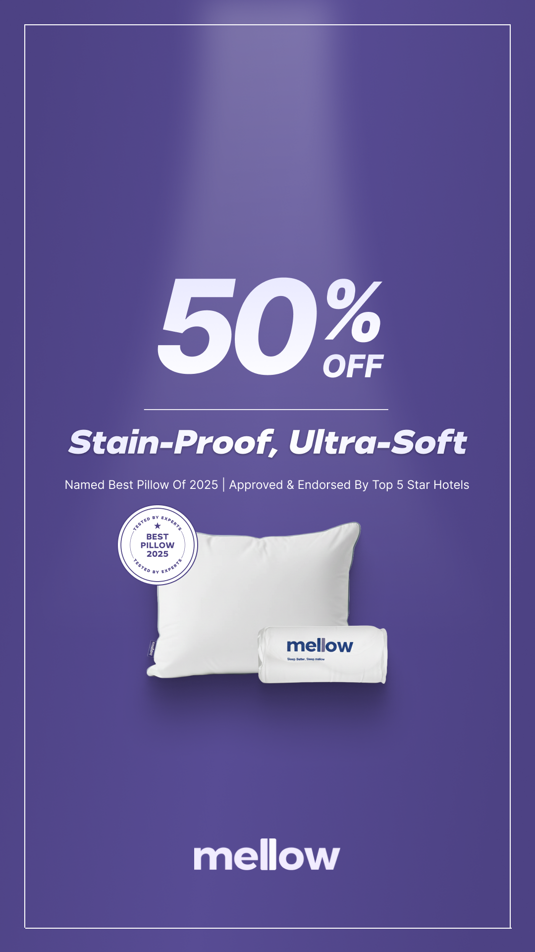 Mellow Sleep Cloud Pillow Facebook ad