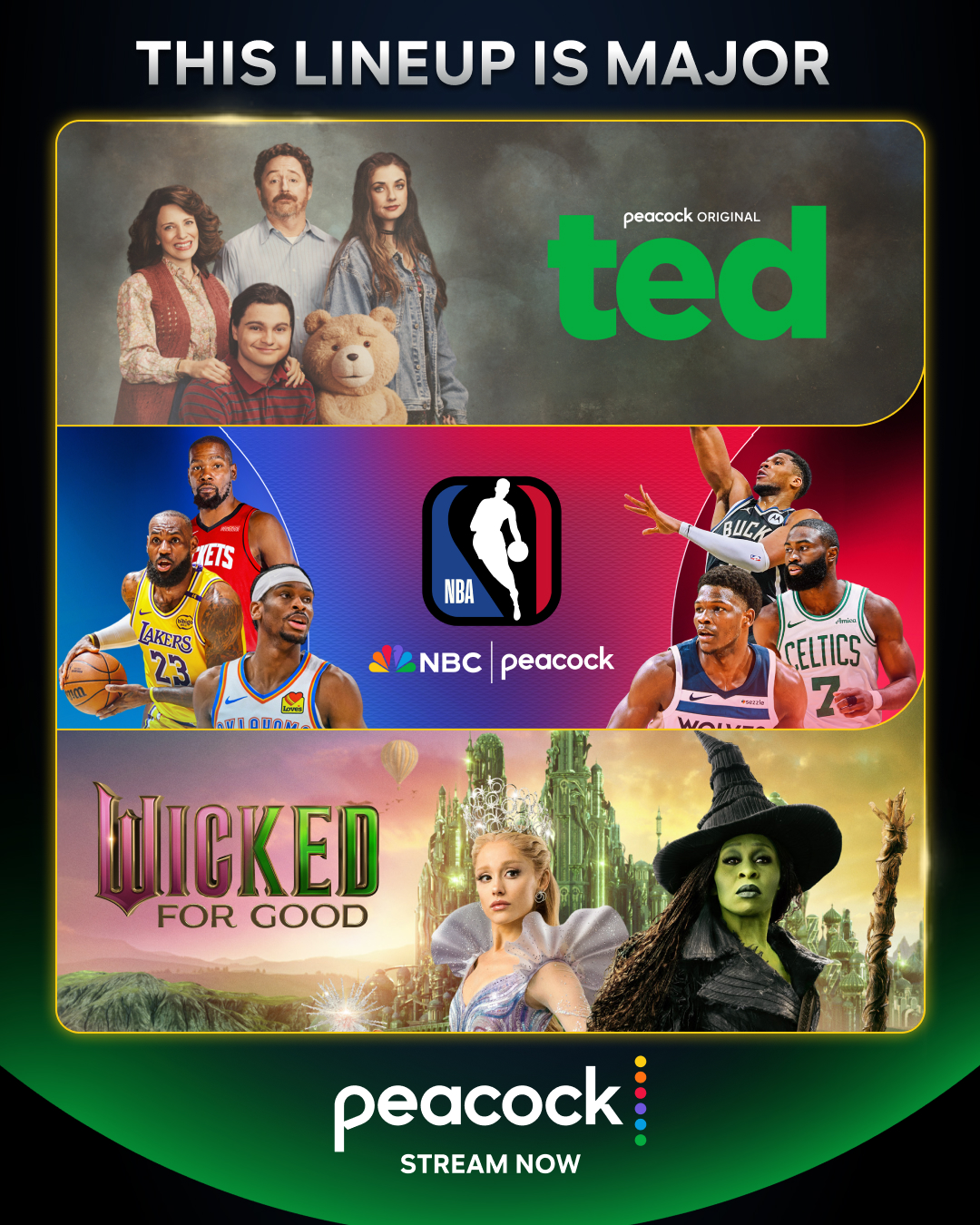 Peacock TV Facebook ad