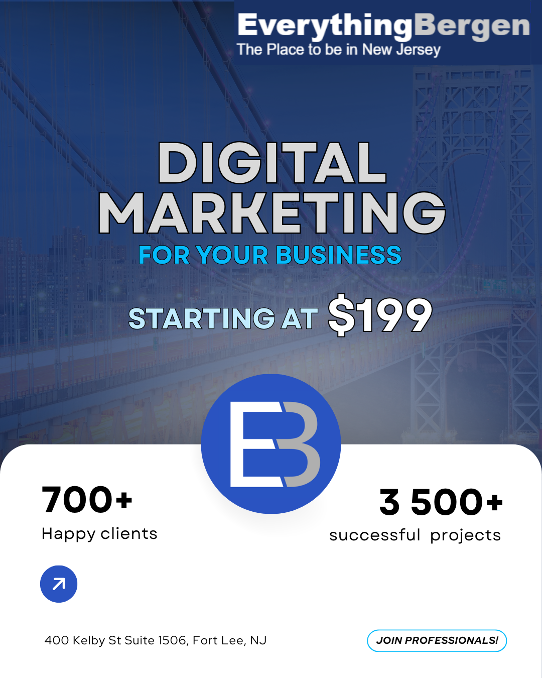 Everything Bergen Facebook ad: Boost Your Business Starting $199/mo