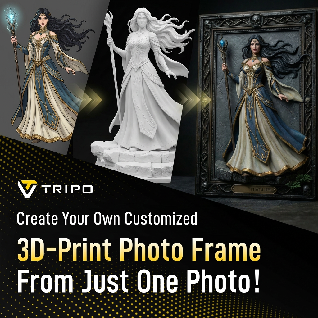 Tripo 3D Facebook ad