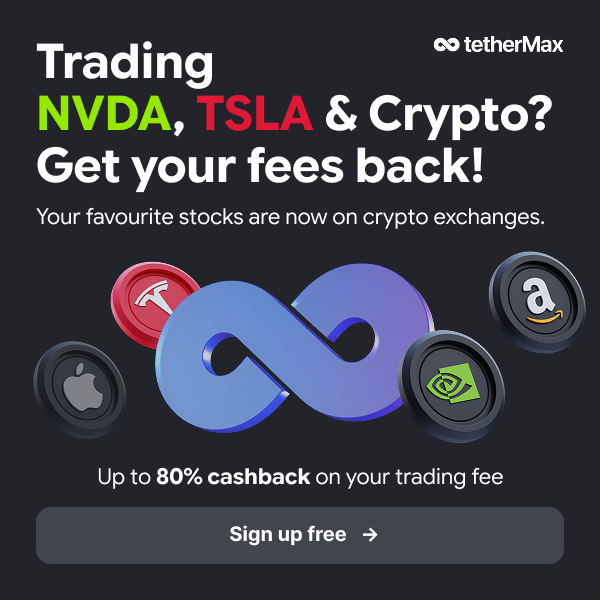 TetherMax Facebook ad: Get your trading fees back!