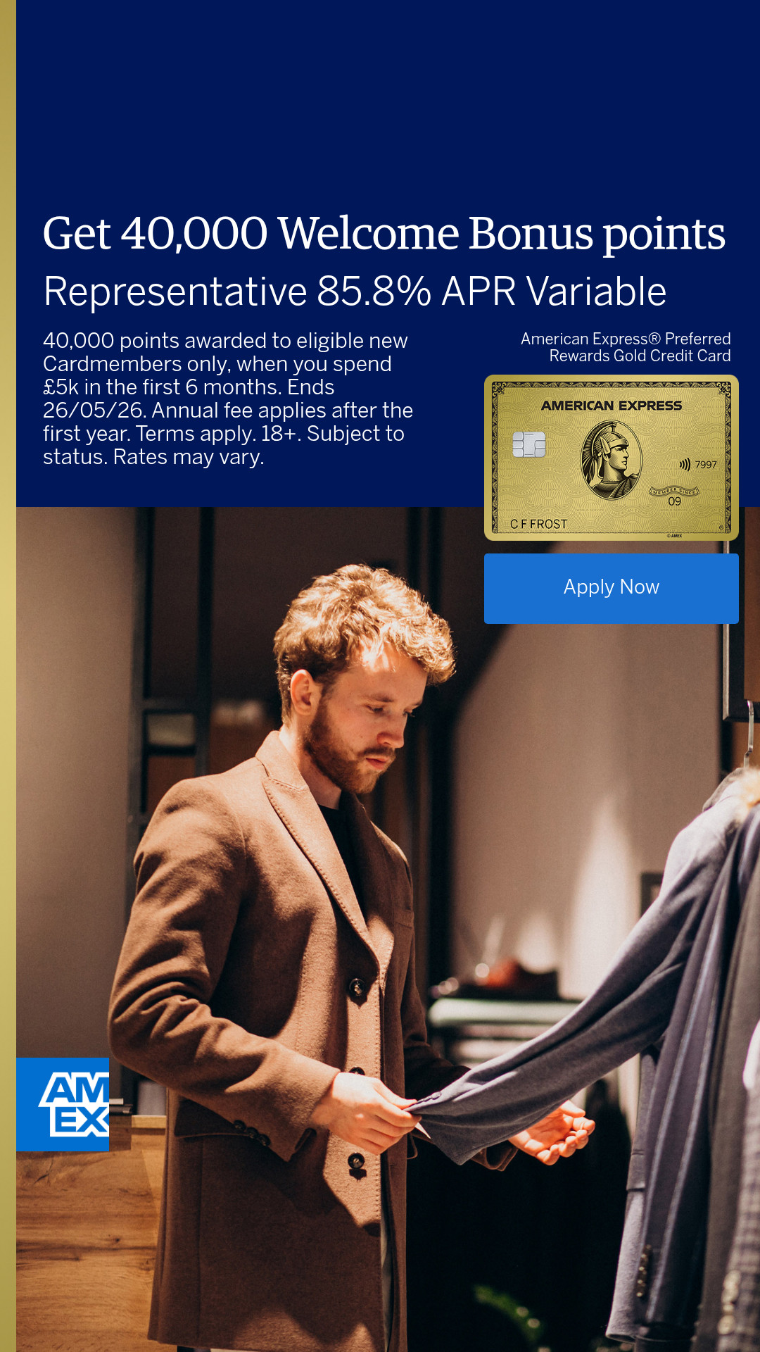 American Express Facebook ad
