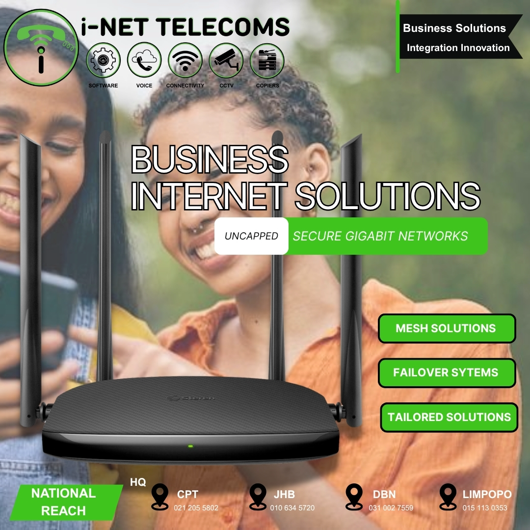 i-Net Telecoms Facebook ad: Chat in Messenger