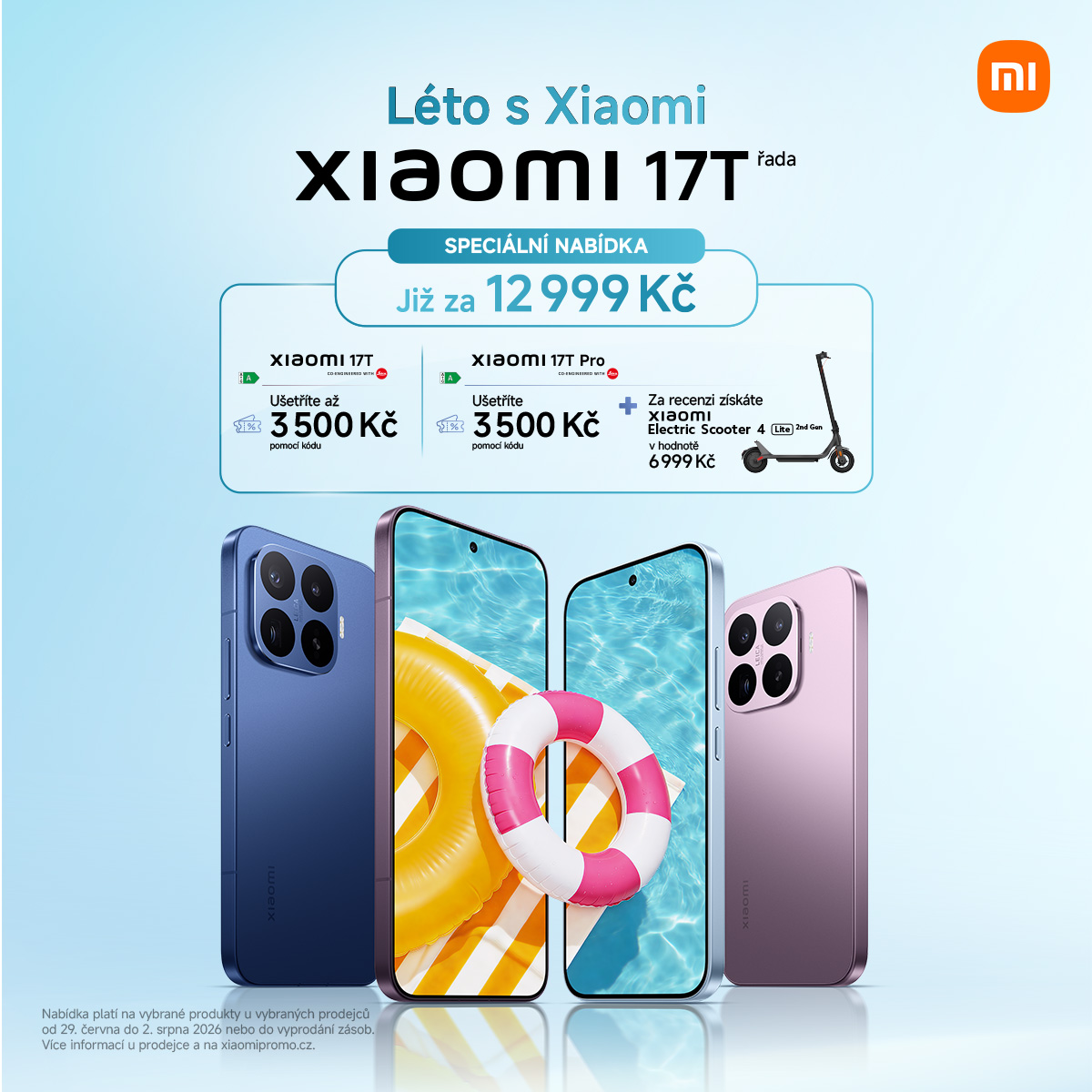 Xiaomi Česká republika Facebook ad: Xiaomi 17T nyní již za 12999 Kč
