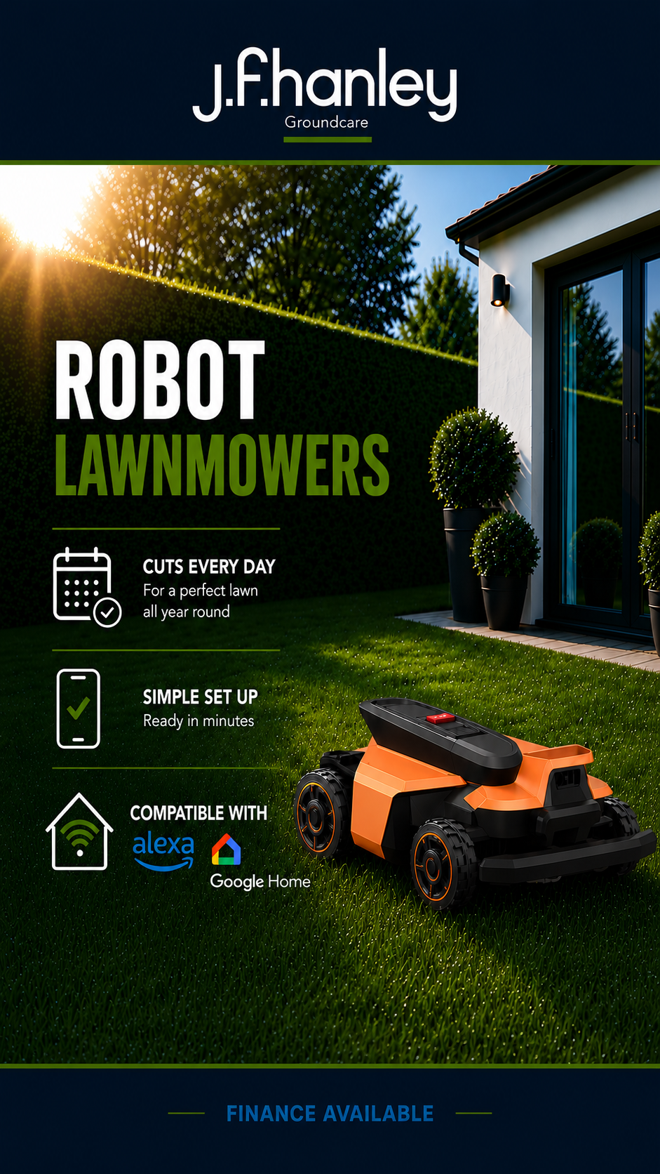 JF Hanley Groundcare Facebook ad from Jul 1, 2026