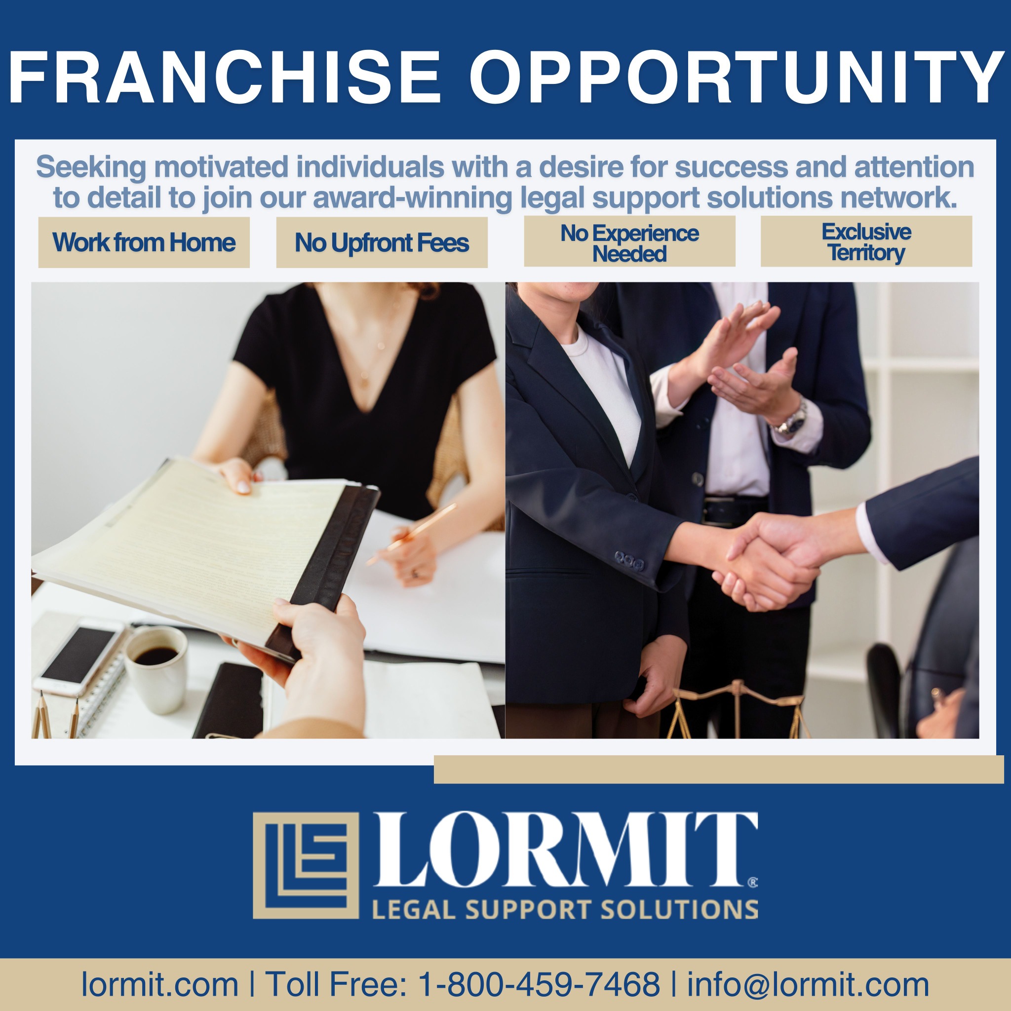 Lormit Management Systems Inc. Facebook ad: Turn Ambition into Ownership