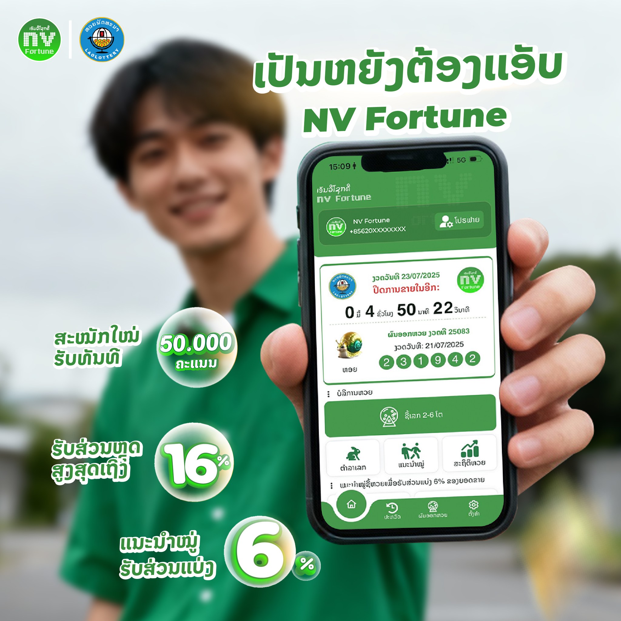 NV Fortune ເອັນວີໂຊກດີ Facebook ad