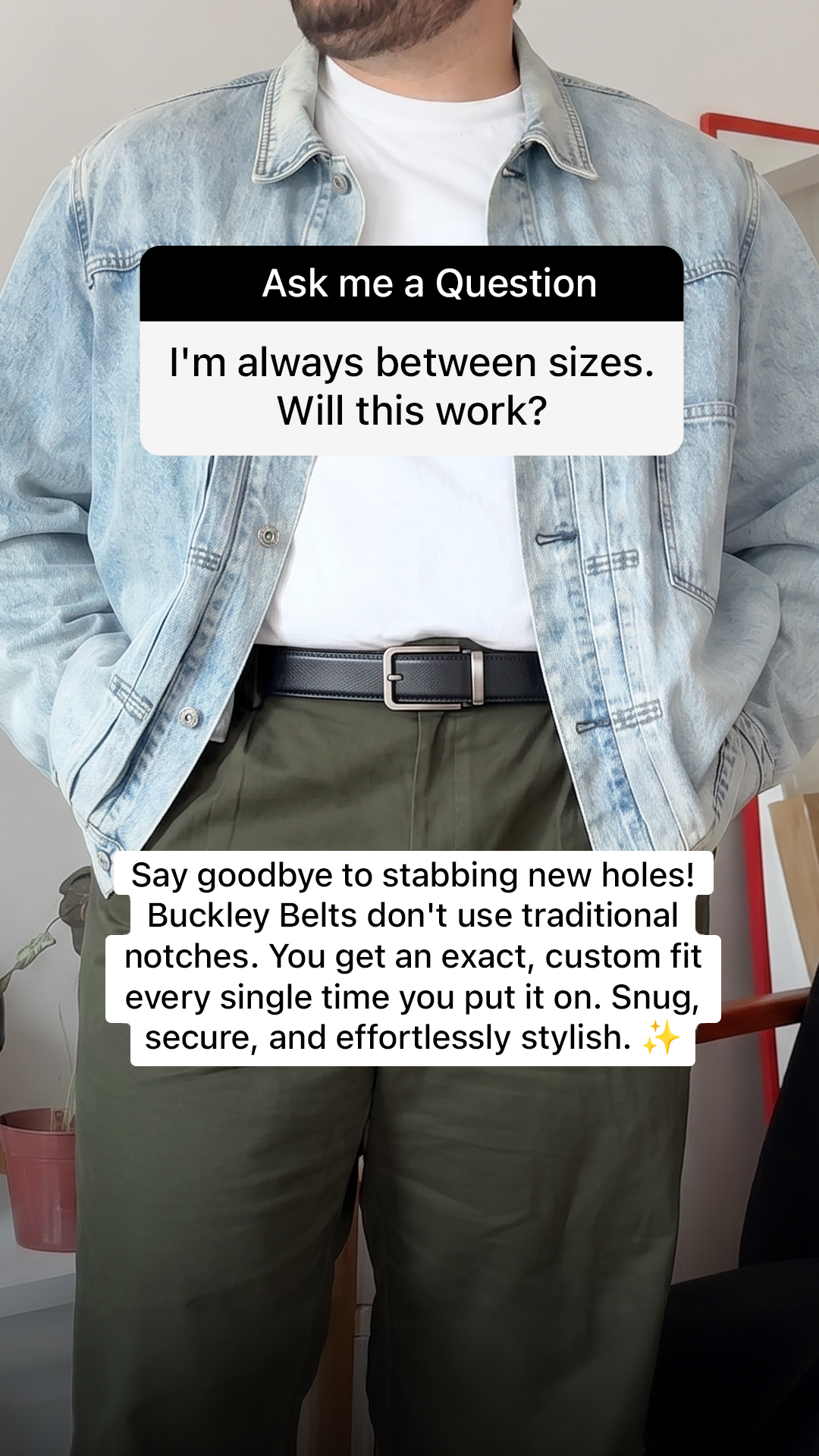Buckley Belts Facebook ad