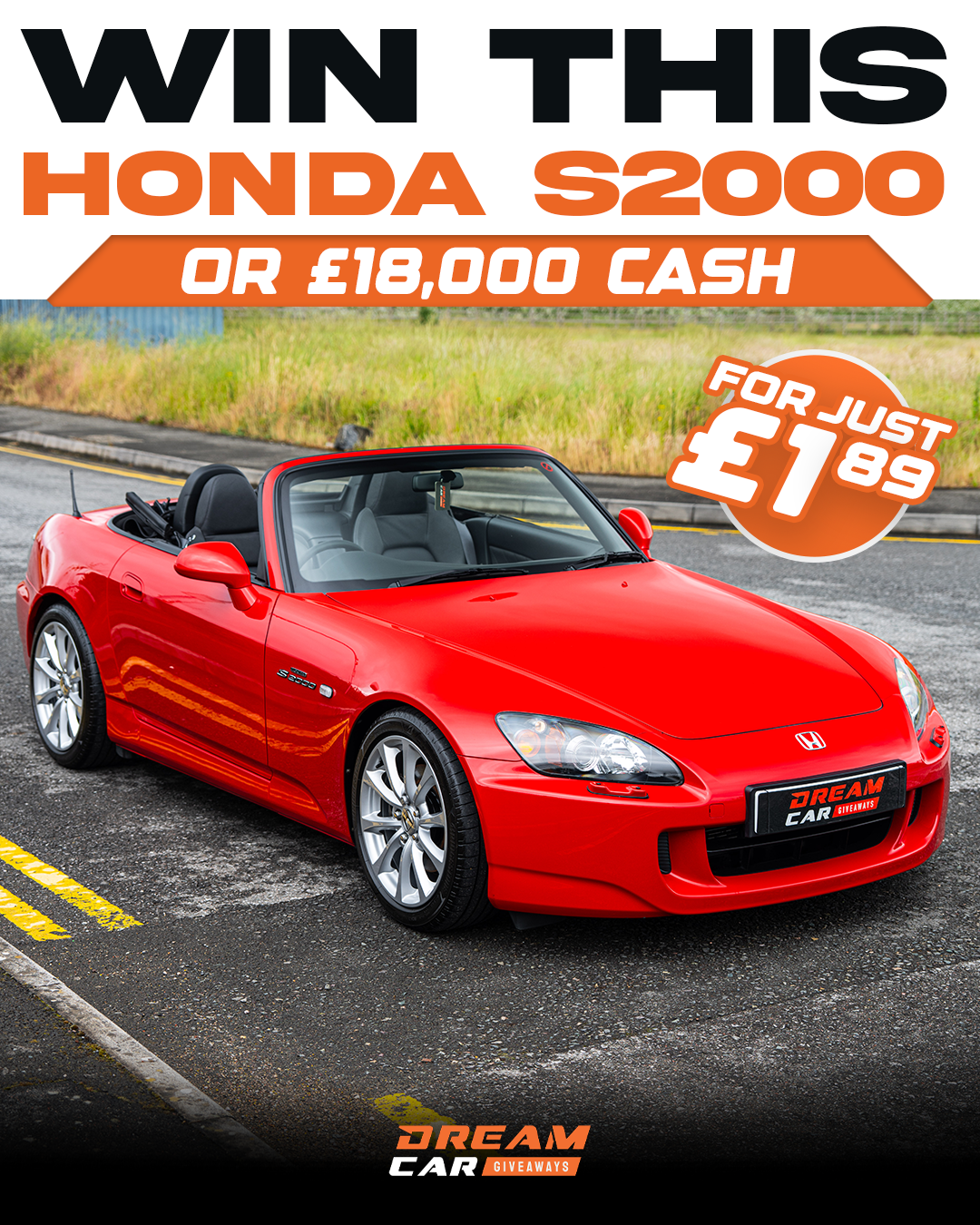 Dream Car Giveaways Facebook ad
