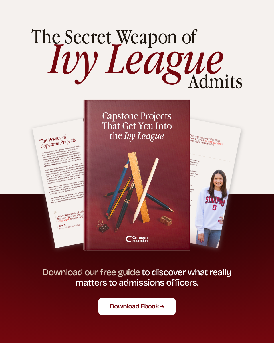 Crimson Education Facebook ad