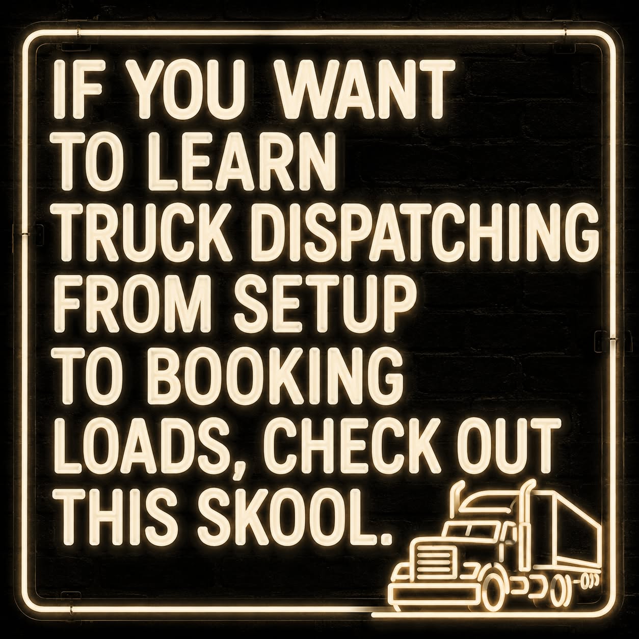 Skool Facebook ad: Stop Piecing Together Truck Dispatching
