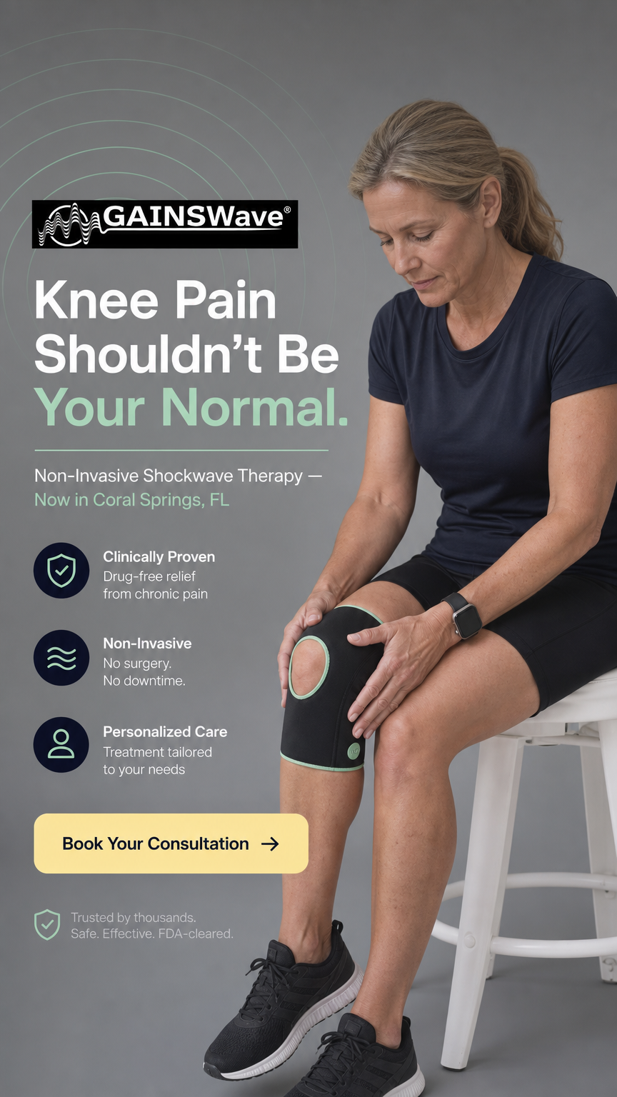 The Point of Wellness Facebook ad: New Pain Relief Option! Claim Your $49 Special Offer