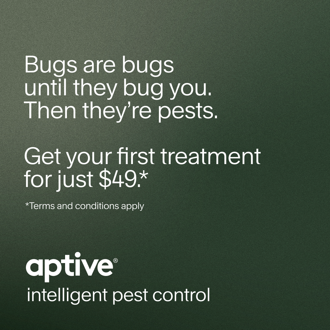 Aptive Pest Control Facebook ad from May 7, 2026
