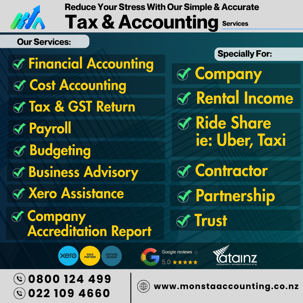 Monsta Tax & Accounting Limited Facebook ad: Tax filing?You can afford