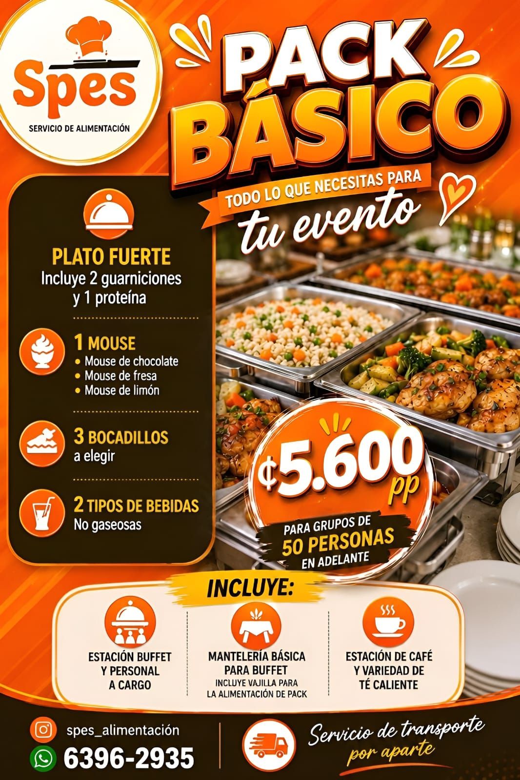 Spes Servicio de alimentación Facebook ad