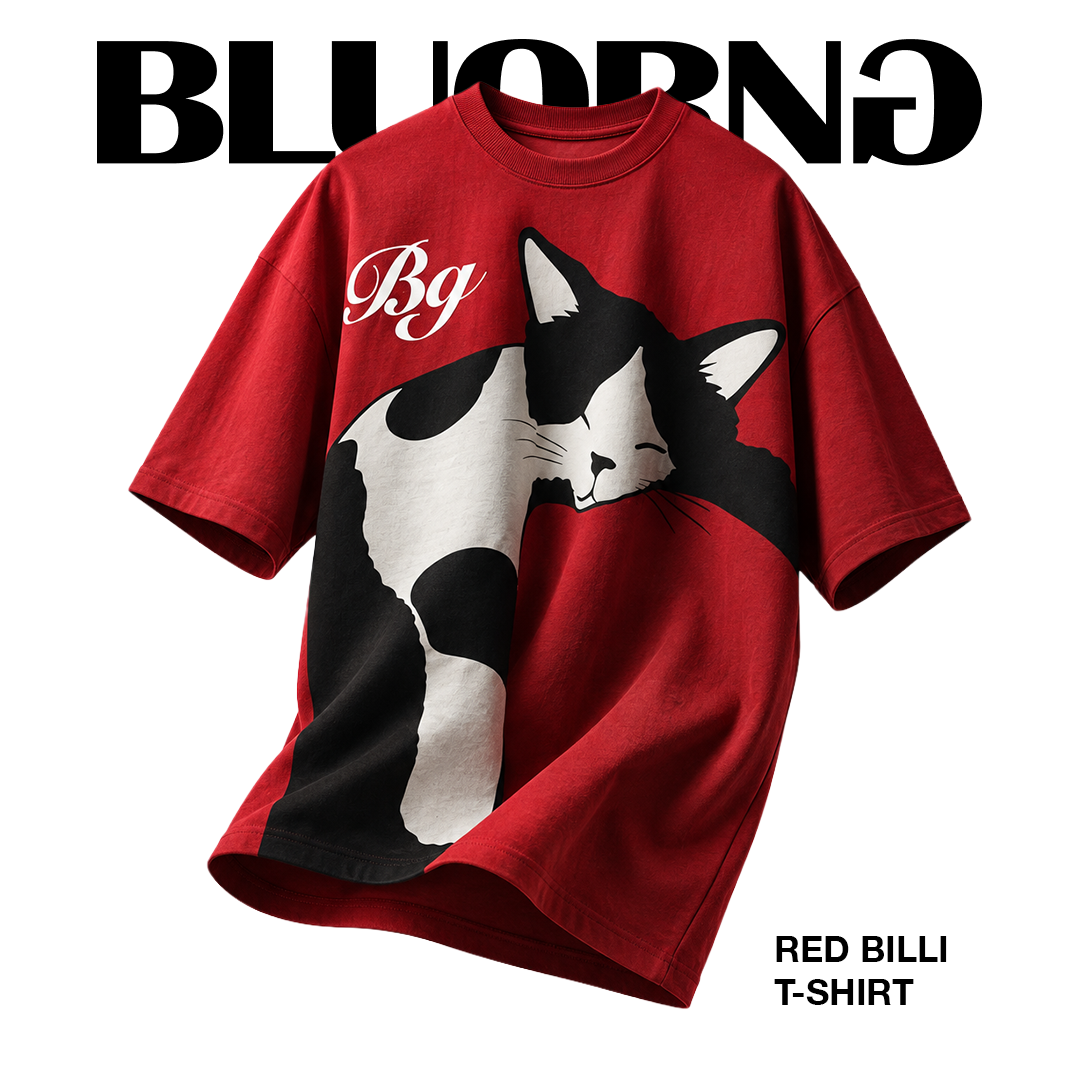 Bluorng Facebook ad: Red Billi T-Shirt