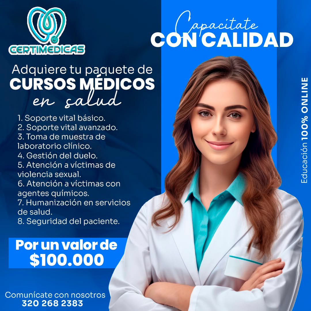 Certimedicas Colombia Facebook ad: Fortalezca su perfil profesional en salud