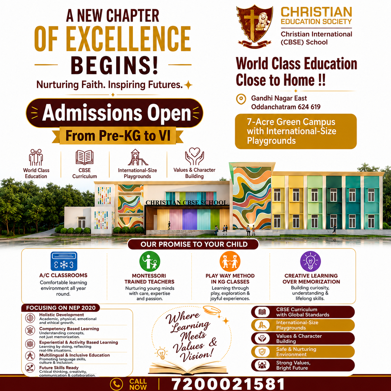 Christian International - CBSE School Oddanchatram Facebook ad