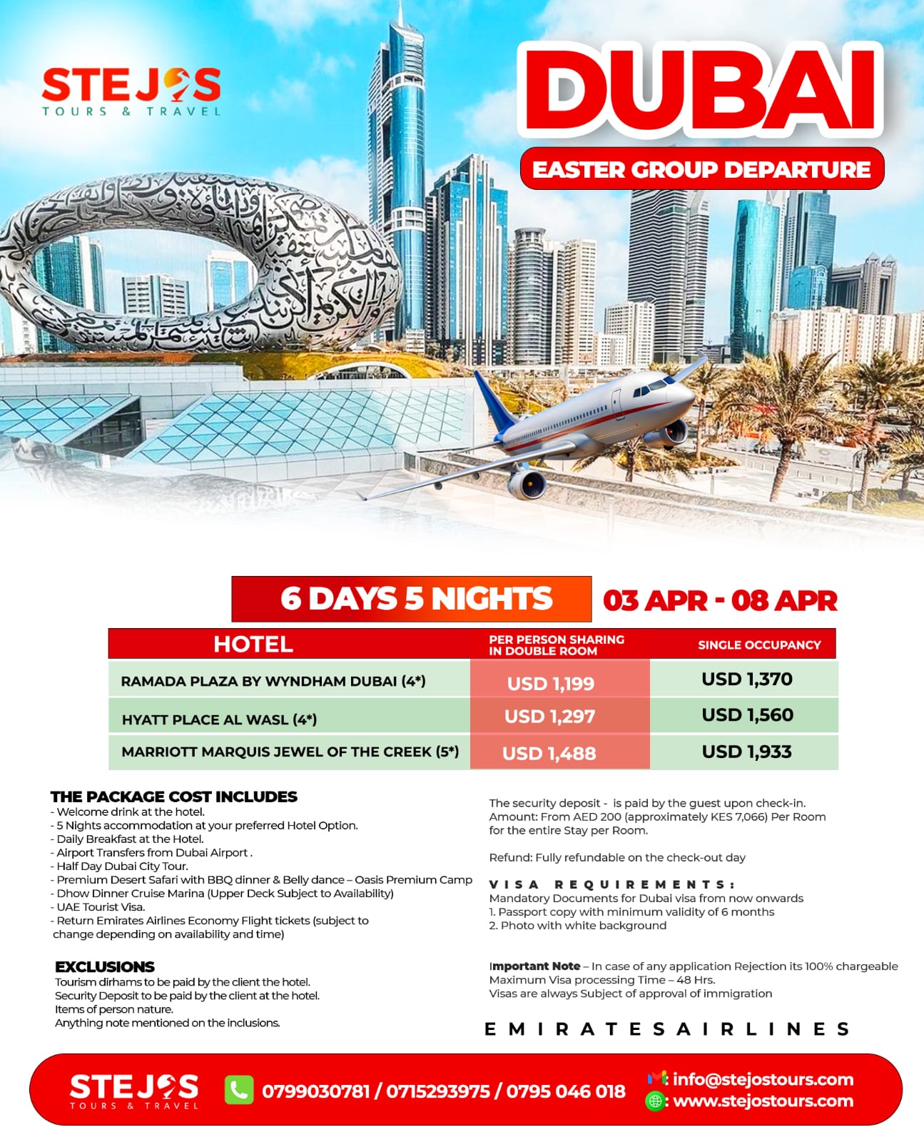 Stejos Tours and Travel Facebook ad: Hop into Adventure this Easter!