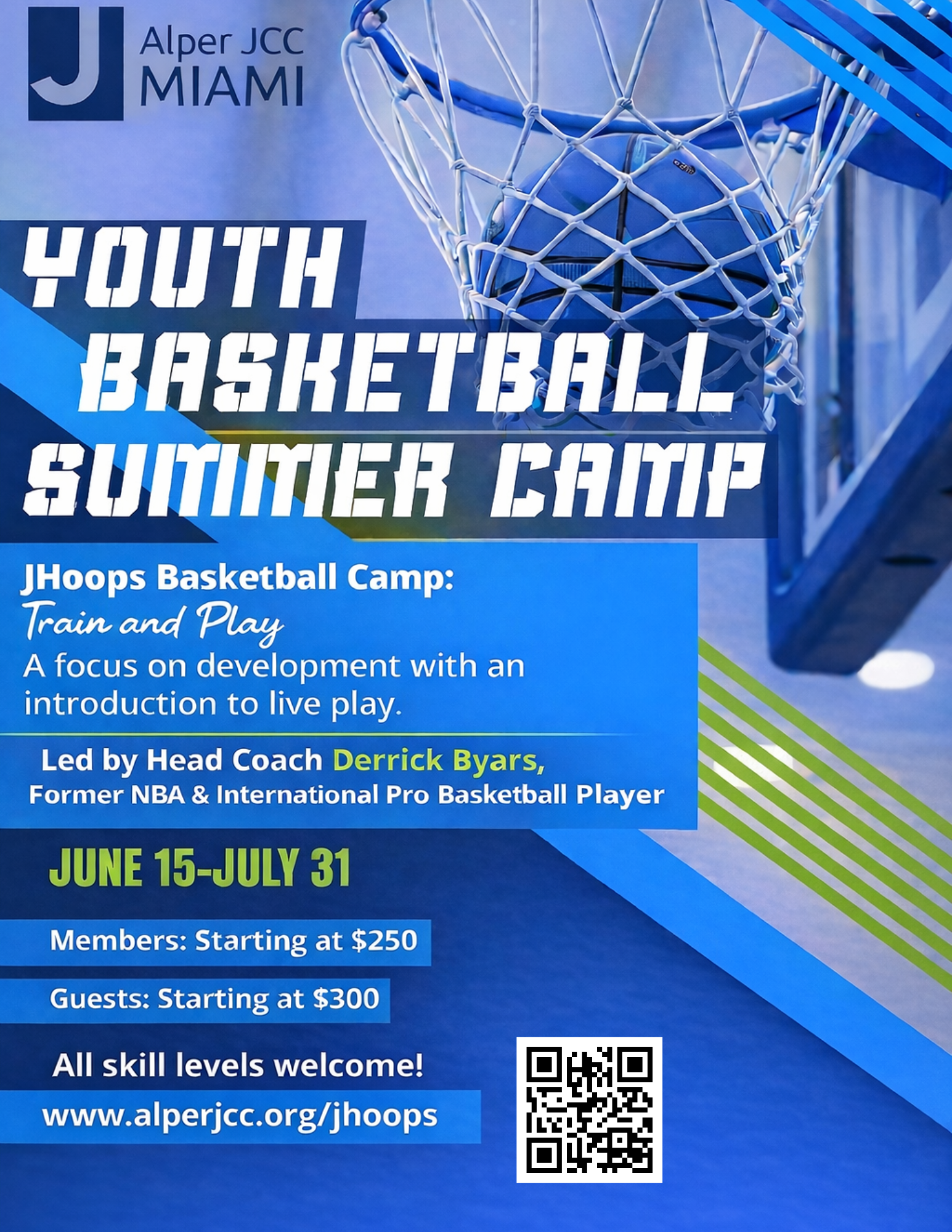 Alper JCC Miami Facebook ad: Summer Basketball Starts Here