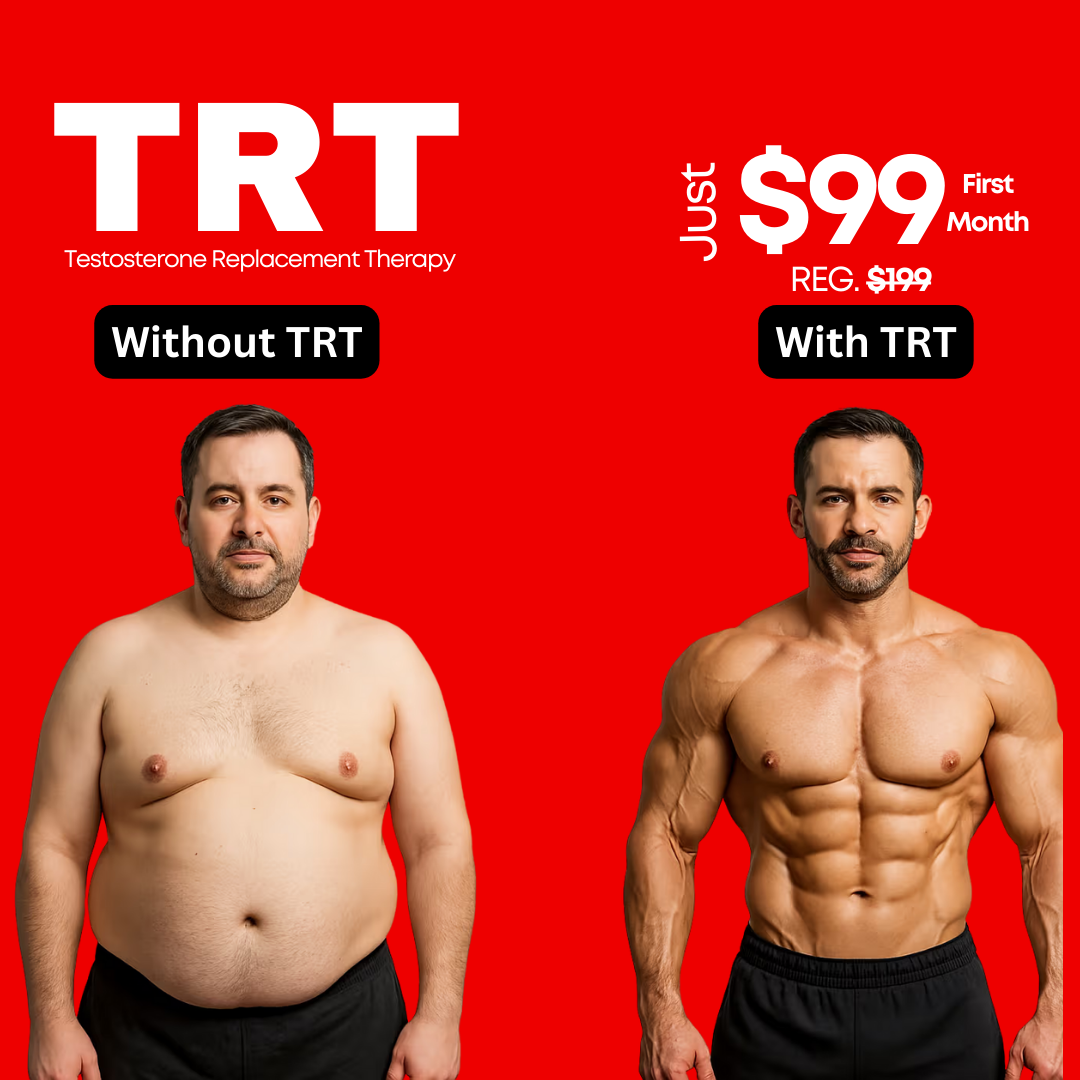 Clevir Health Facebook ad: TRT for $99!
