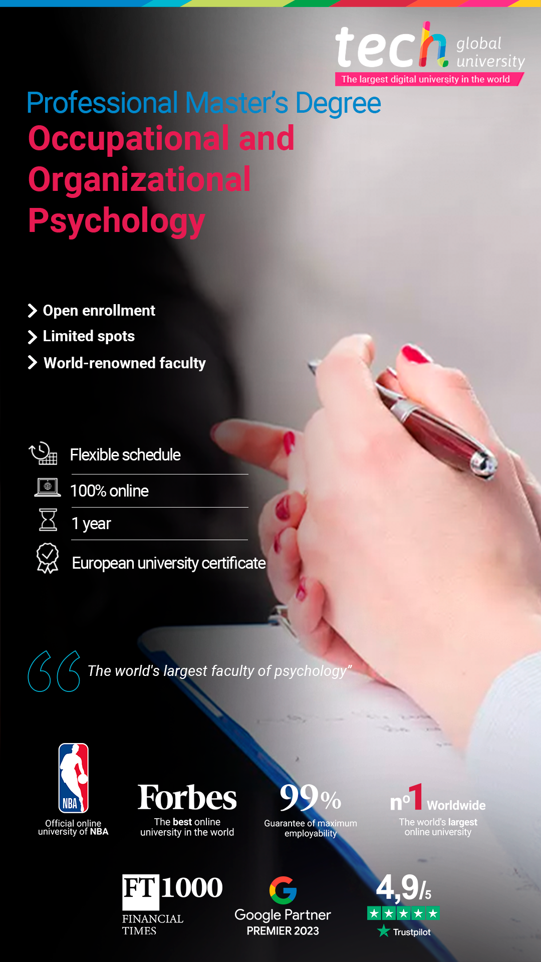 Tech school of psychology Facebook ad