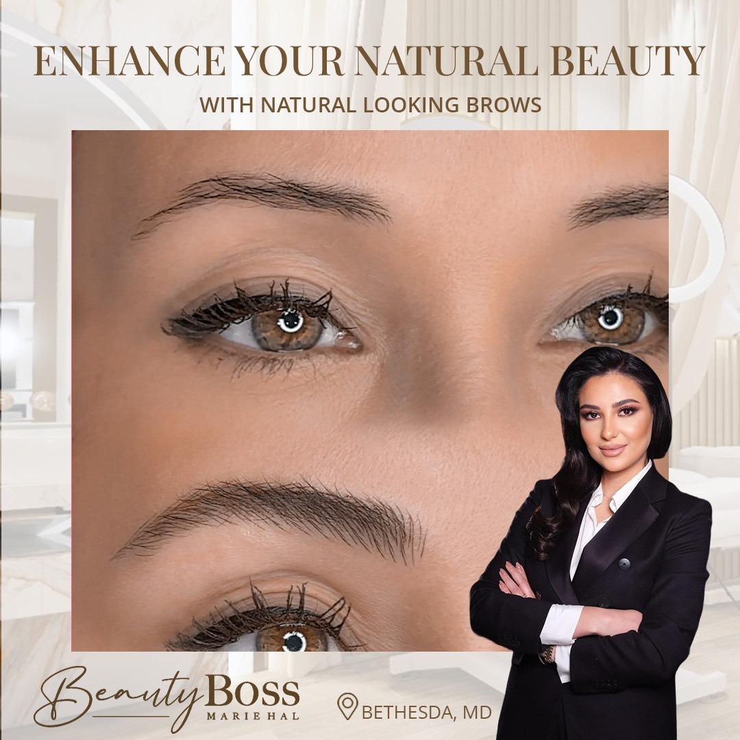 BeautyBoss Facebook ad: Perfect Brows Begin Here, With the Microblading Clinic…
