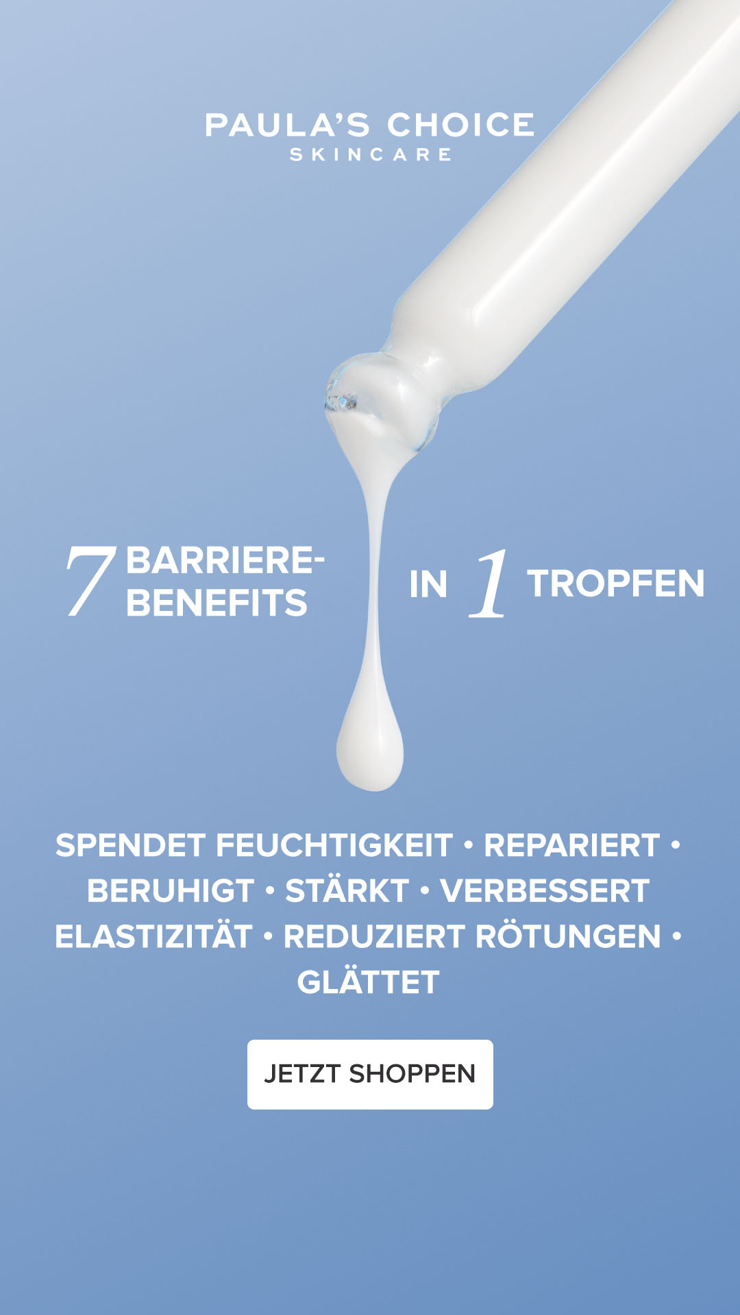 Paula's Choice Facebook ad: Instant frische Feuchtigkeit
