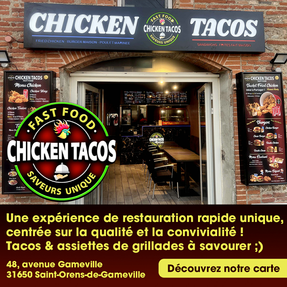 Restauration rapide Facebook ad: KHAN FAMILY Saint Orens de Gameville - Restauration rapide…