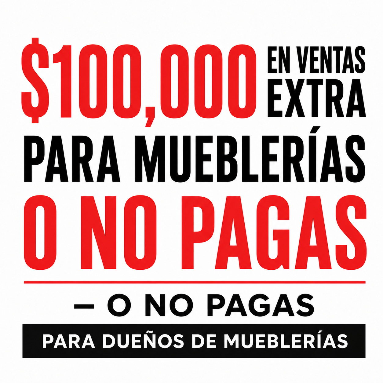 Future Cut Media - Raul Camarena Facebook ad: Quieres duplicar tus ventas de muebles?