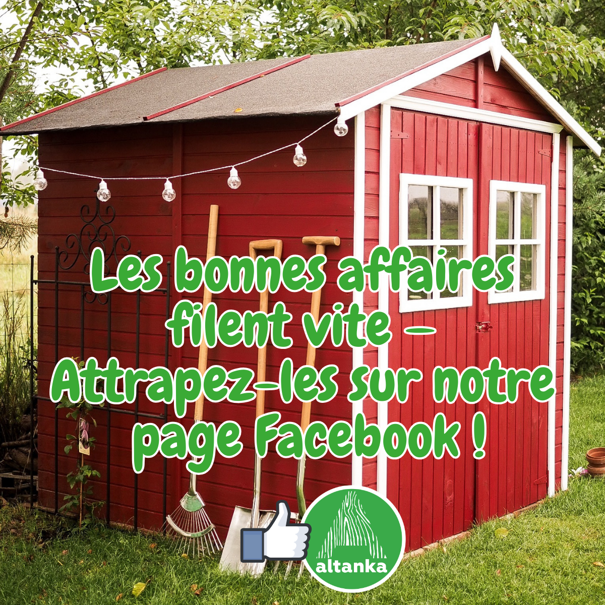 Altanka France Facebook ad: Rangez vos outils, créez votre espace ou atelier…