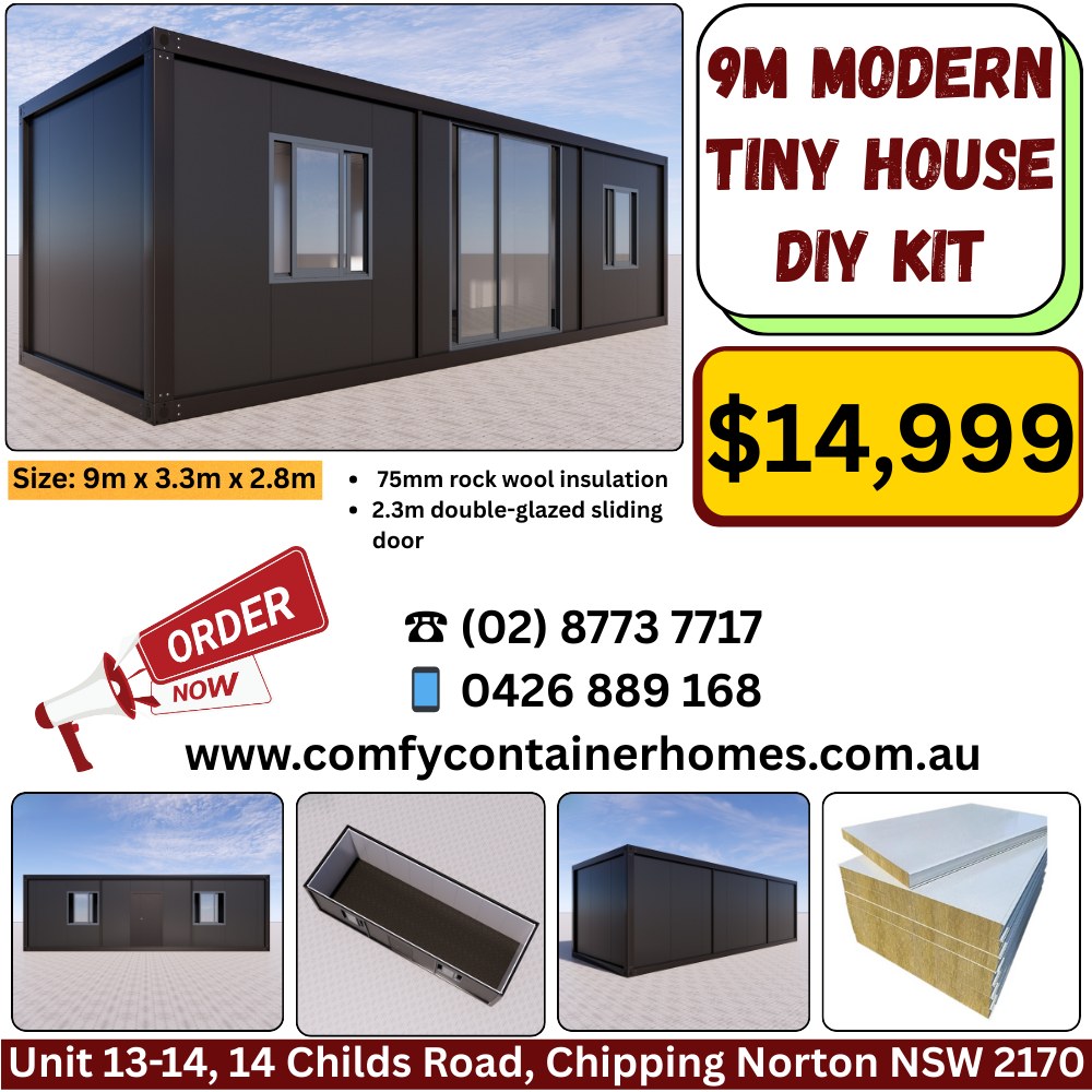 Hok Khov Facebook ad: 9m Container Home Kit, Perfect for Rental or Backyard Use