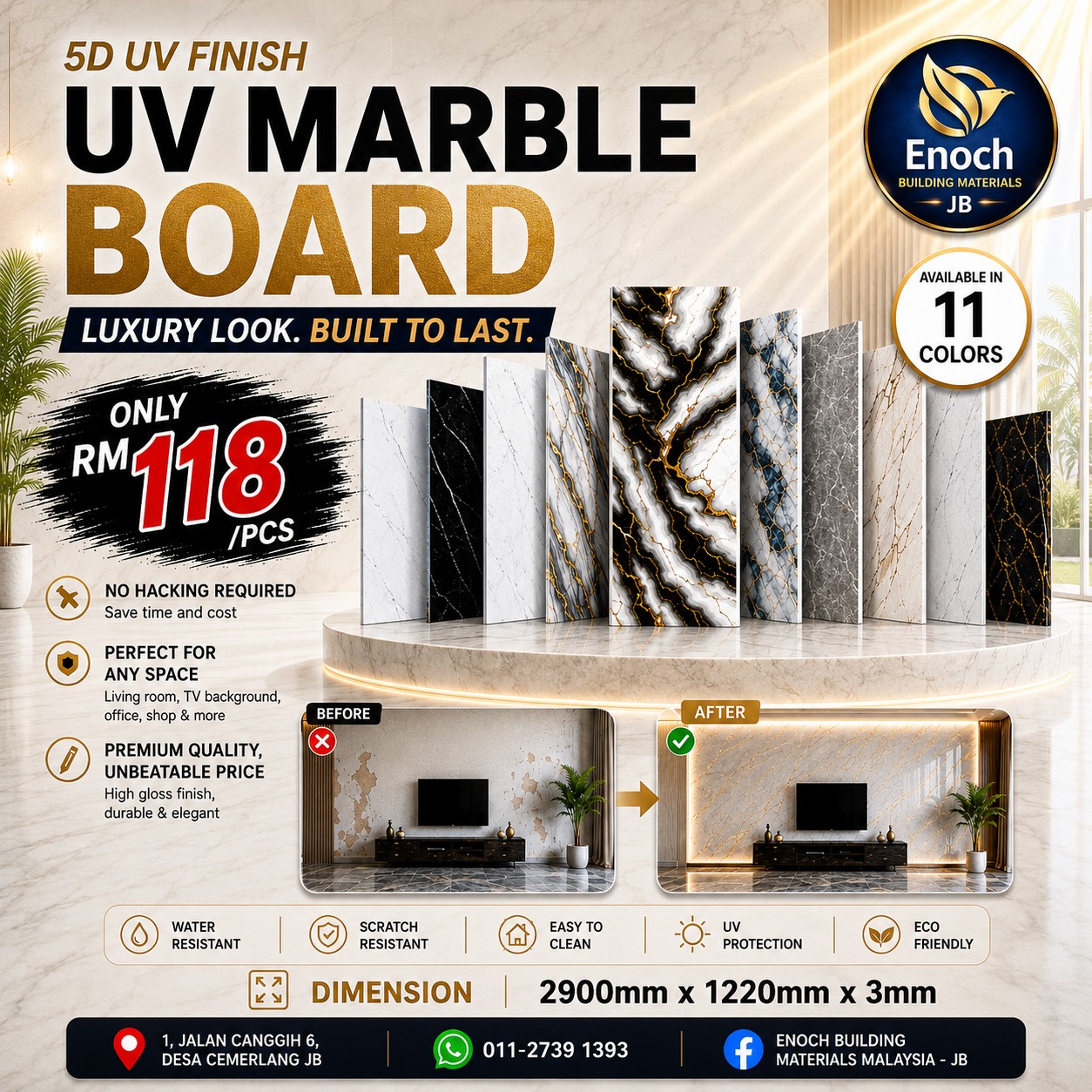Enoch Building Materials Malaysia - JB Facebook ad