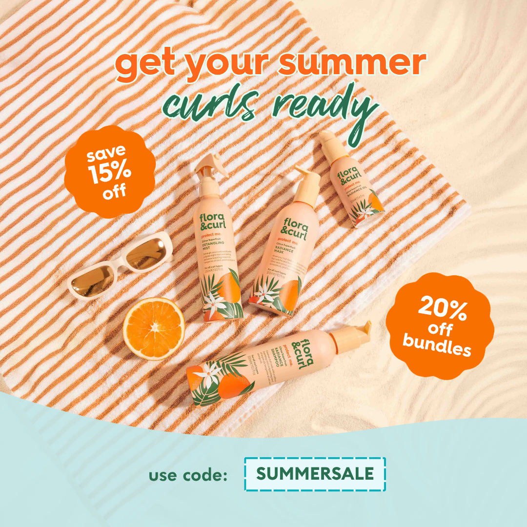 Flora & Curl Haircare Facebook ad