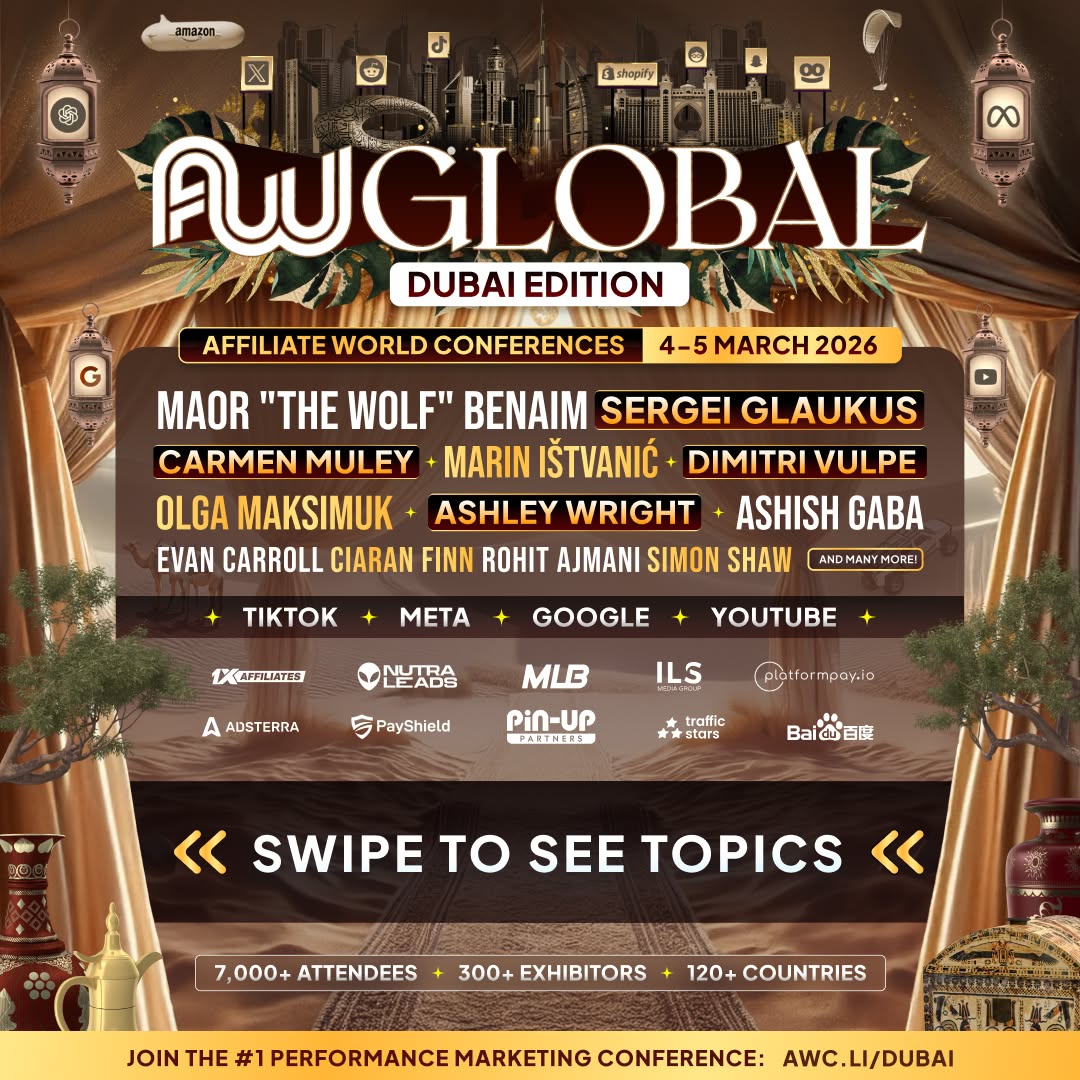 Affiliate World Conferences Facebook ad
