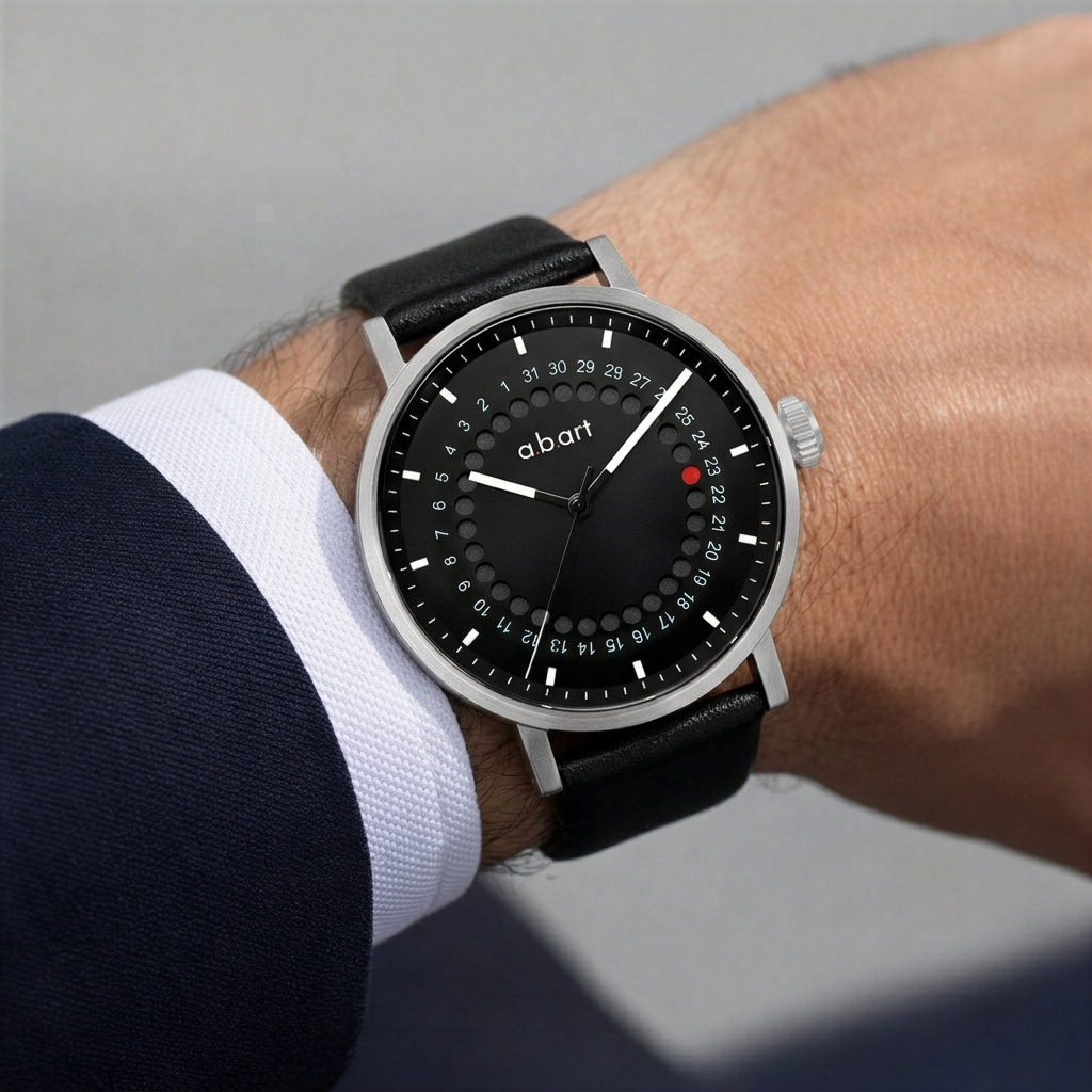 a.b.art watches Facebook ad: Jeder Tag zählt, Design mit Bedeutung