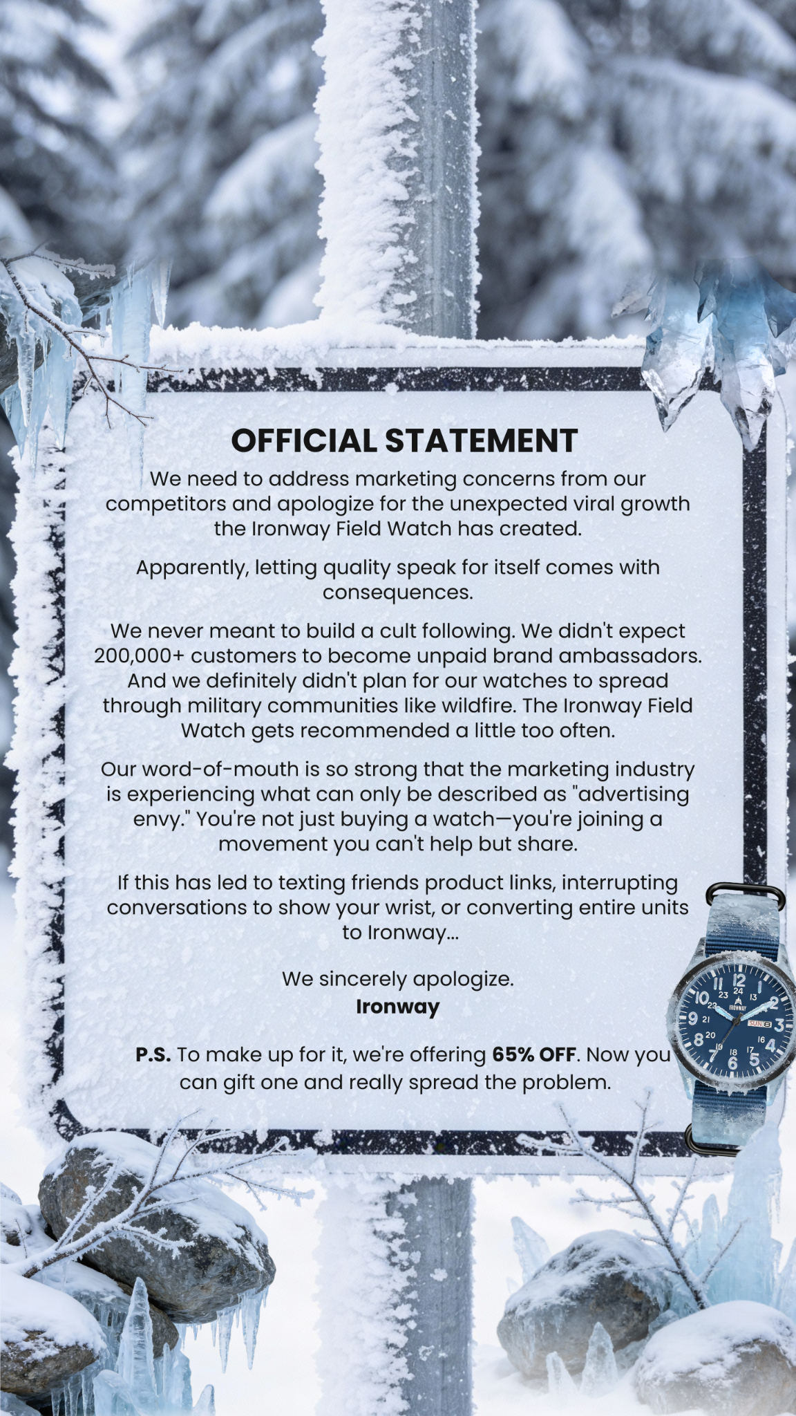 Ironway Facebook ad