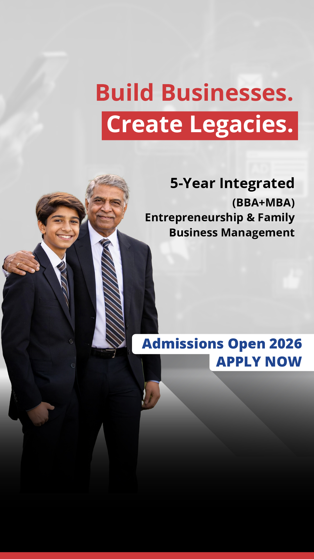 Pravin Dalal School of Entrepreneurship and Family Business Management Facebook ad from Mar 24, 2026
