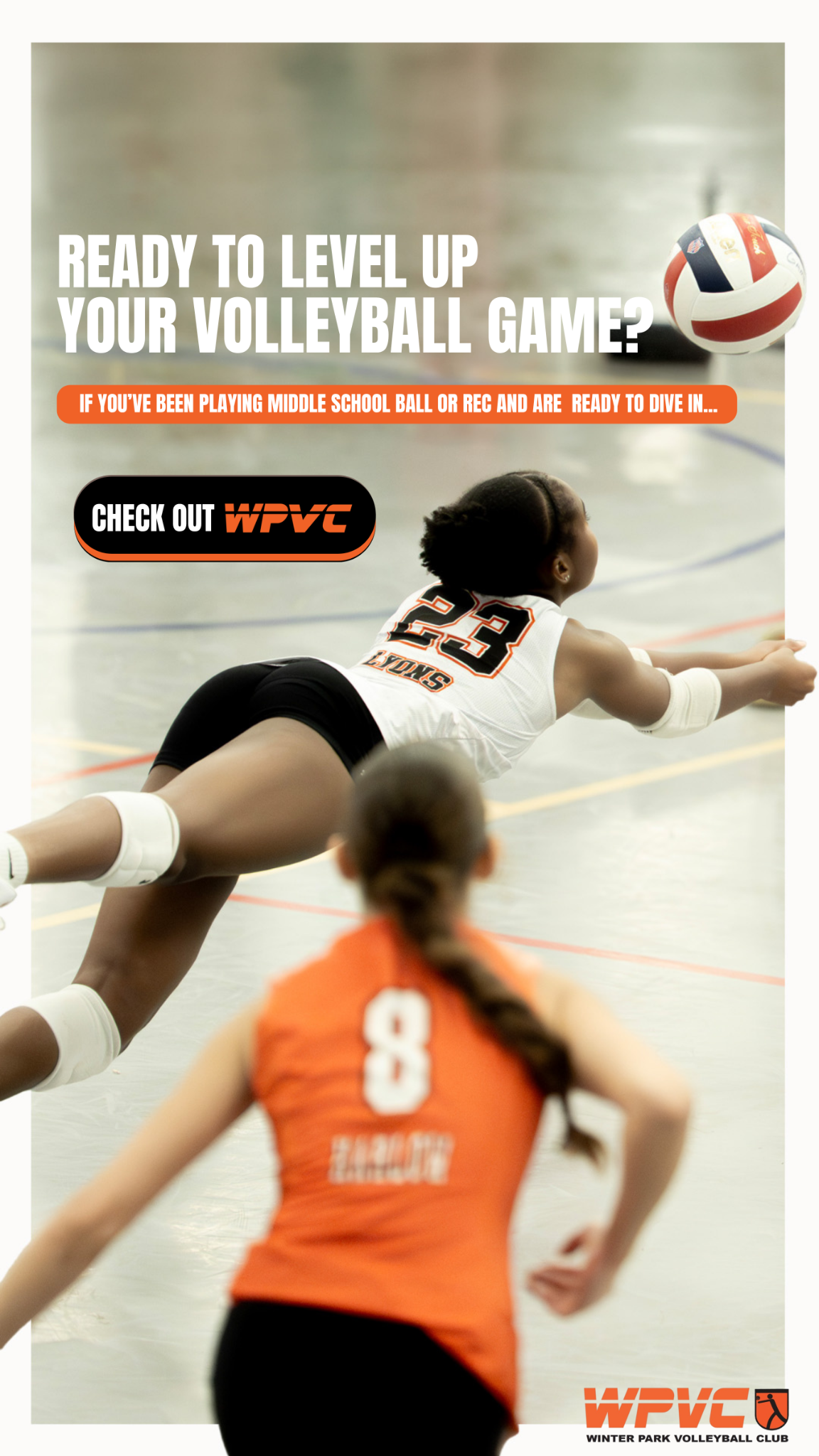 Winter Park Volleyball Club Facebook ad