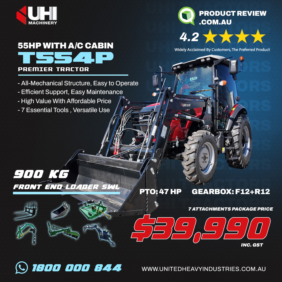 UHI Machinery Facebook ad