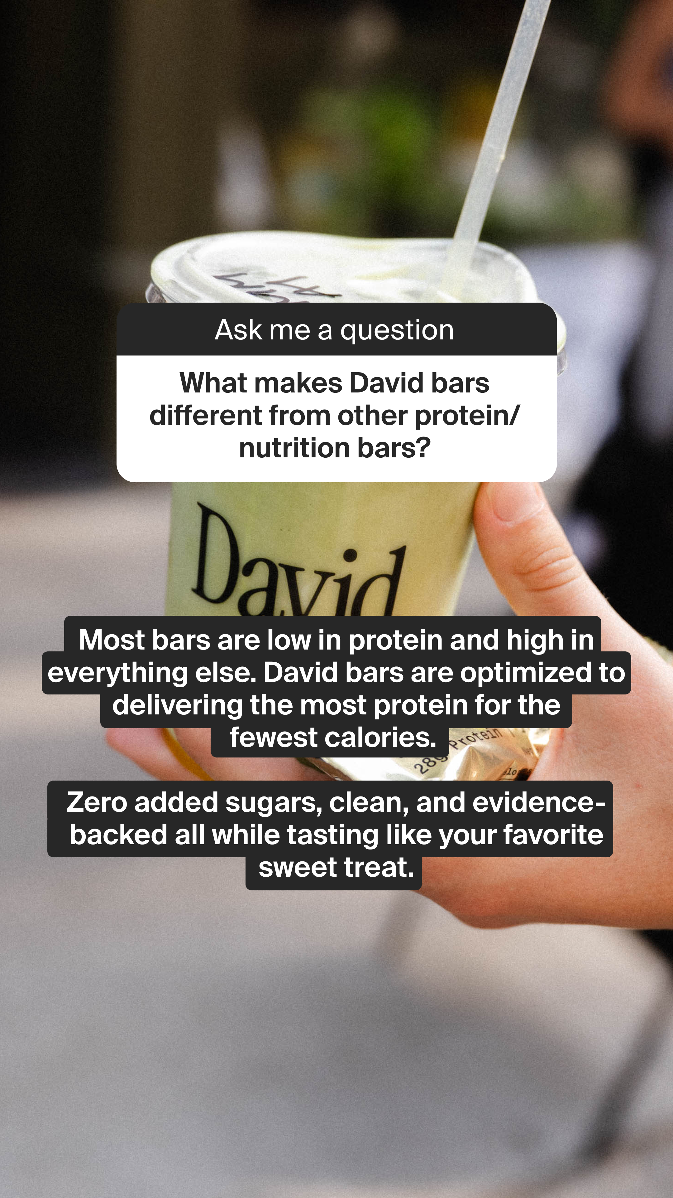 David Protein Facebook ad