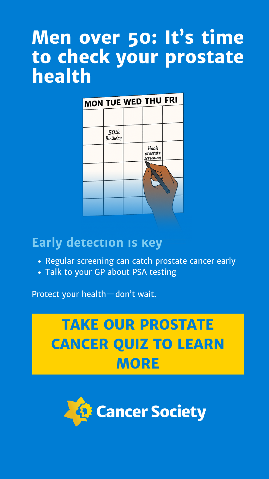 Cancer Society Auckland Northland Facebook ad