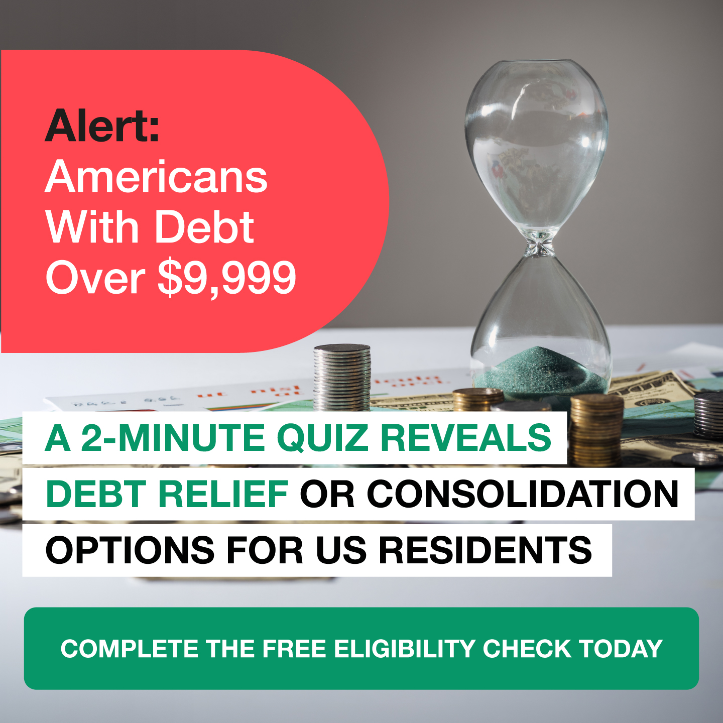 Debt Relief Solutions America Facebook ad from Mar 9, 2026