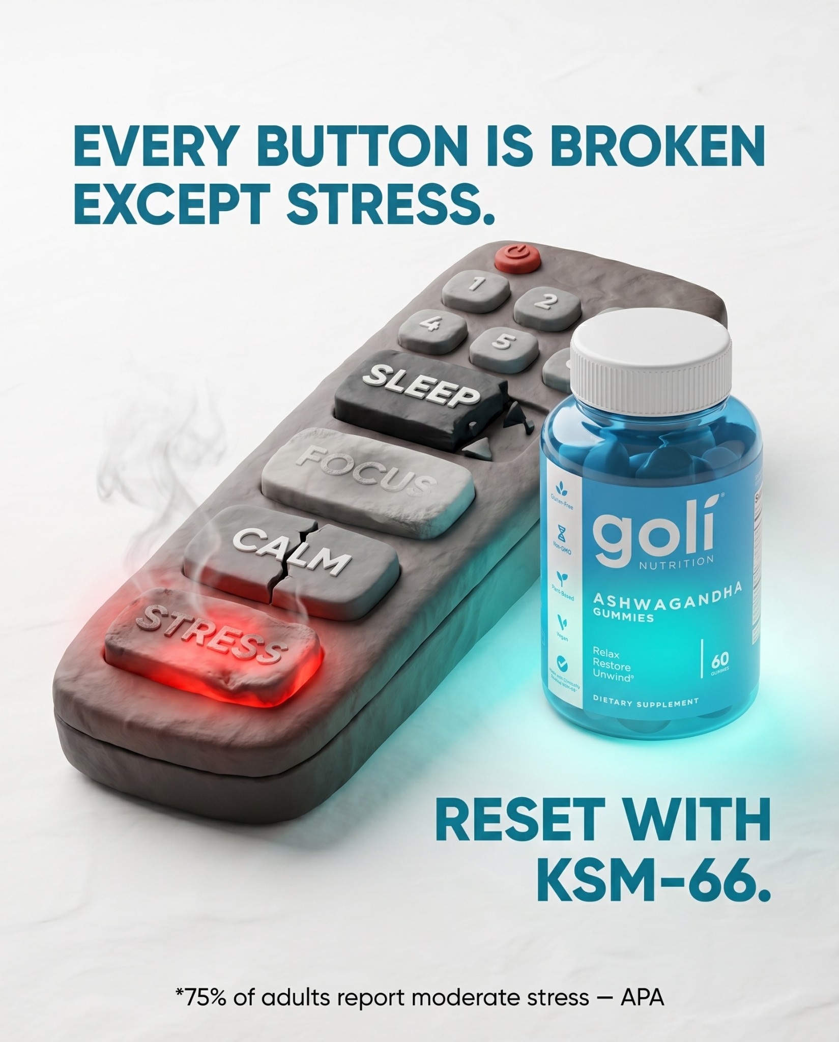 Goli Facebook ad: OVER 60% OFF + 100% FREE Shipping
