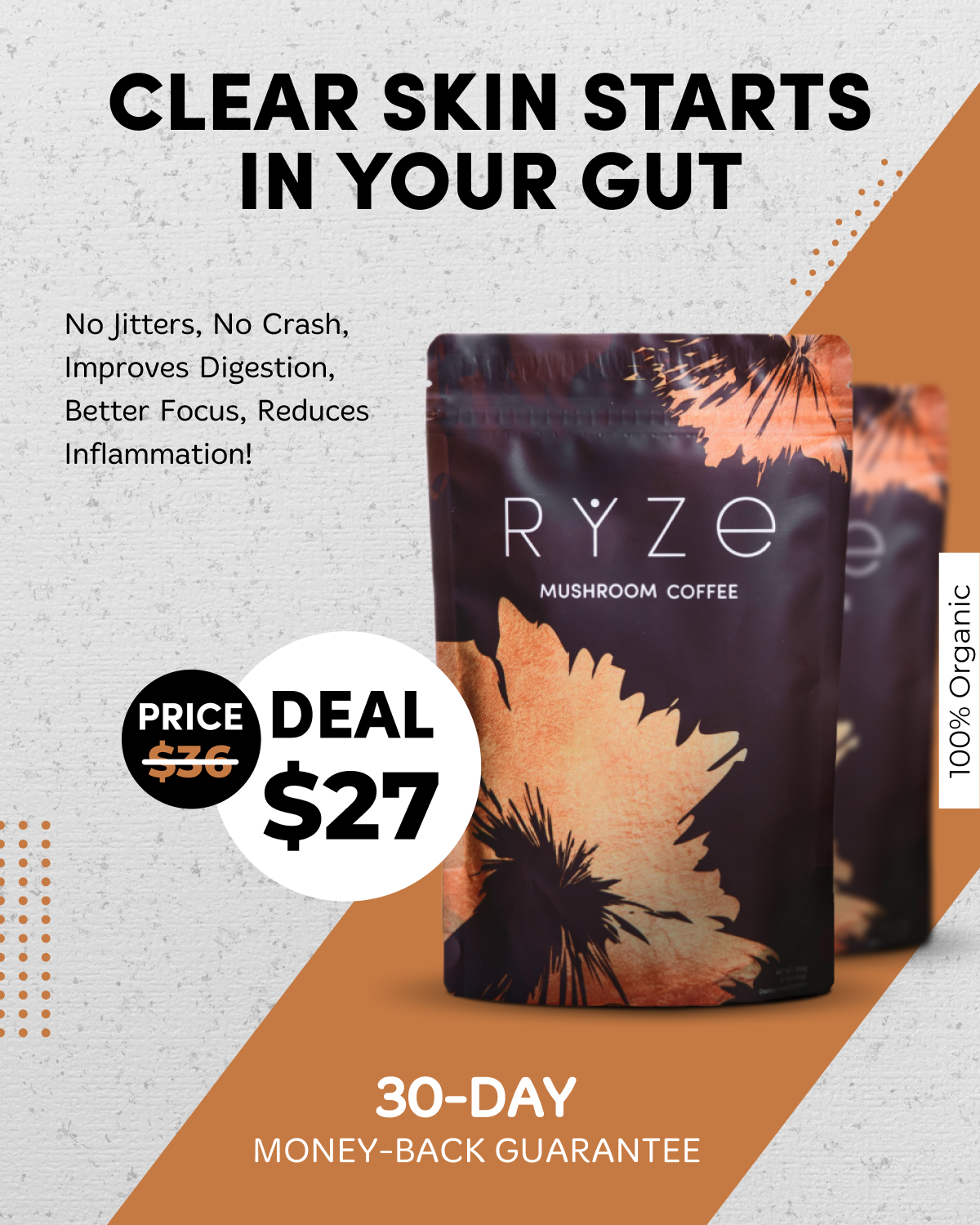 RYZE Superfoods Facebook ad
